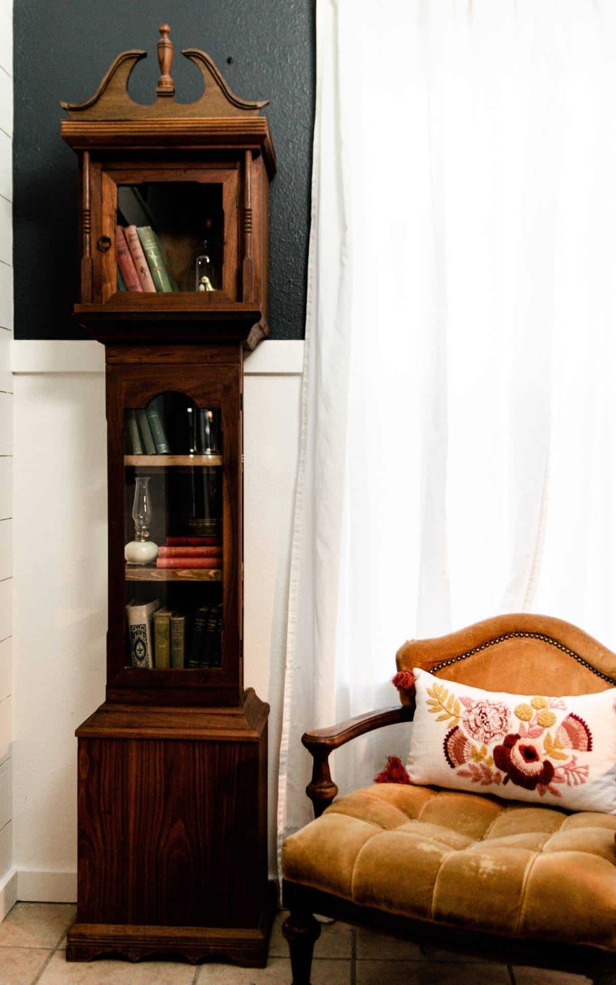 DIY Grandfather Clock Bookshelf — Capturing Wonderland