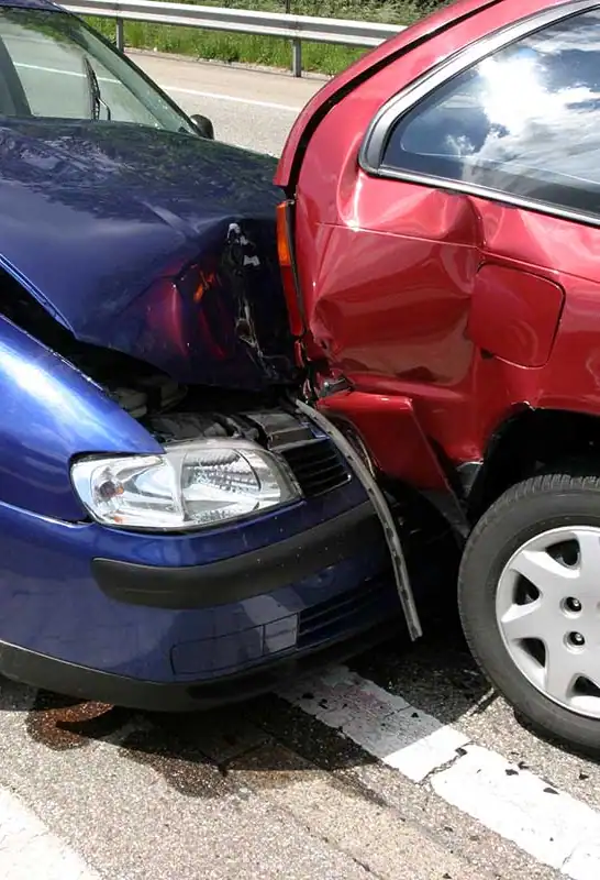 Two-Vehicles-Damaged-In-Rear-Collision