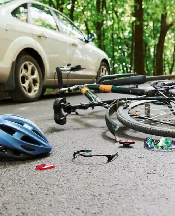 Bicycle-On-Ground-After-Car-Collision