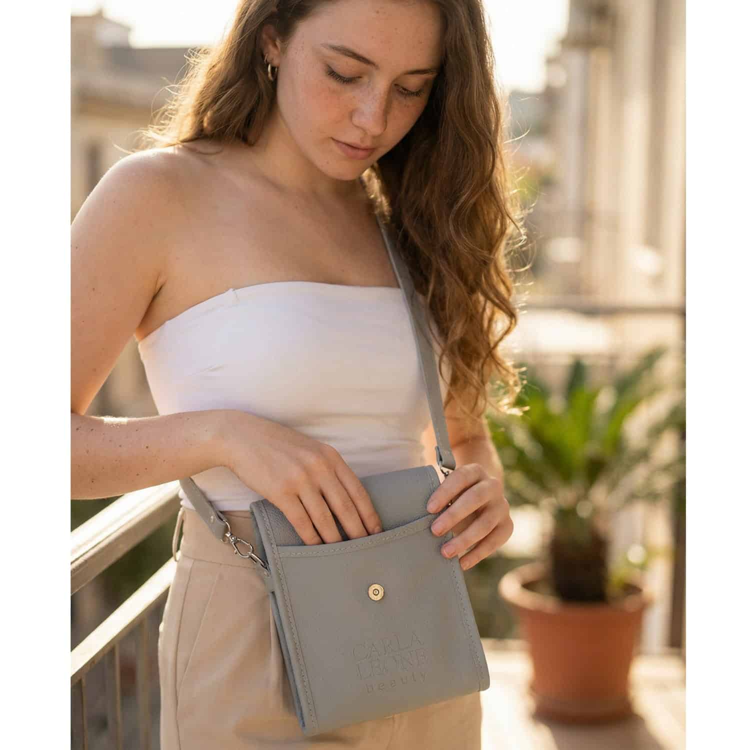 Shoulder Bag Couro Cinza Carla Leone_02