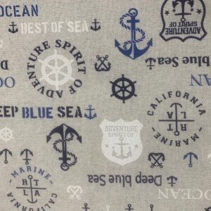 Linho Alentejano Estampado | Marine