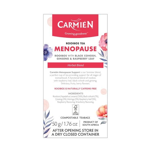 Carmién Menopause with Raspberry Leaf (20 Teabags) - Image 2