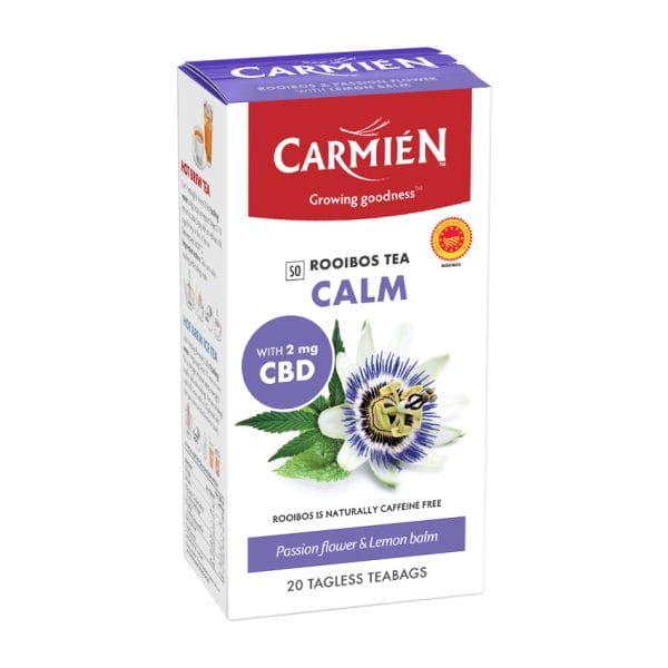 Carmien Calm Rooibos Tea with CBD and Passionflower