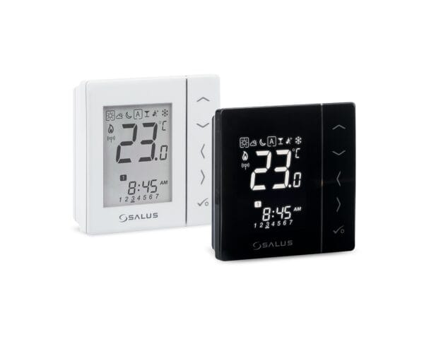 Termostat wireless programabil cu montare în doză 230V Salus negru