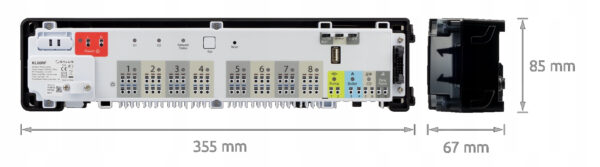 Centru de comanda wireless cu 8 zone pentru incalzirea in pardoseala Salus KL08RF 230V