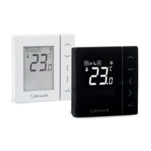 Termostat neprogramabil, montaj în doză, butoane tactile, alb (compatibil cu senzor de pardoseală), VS35W5