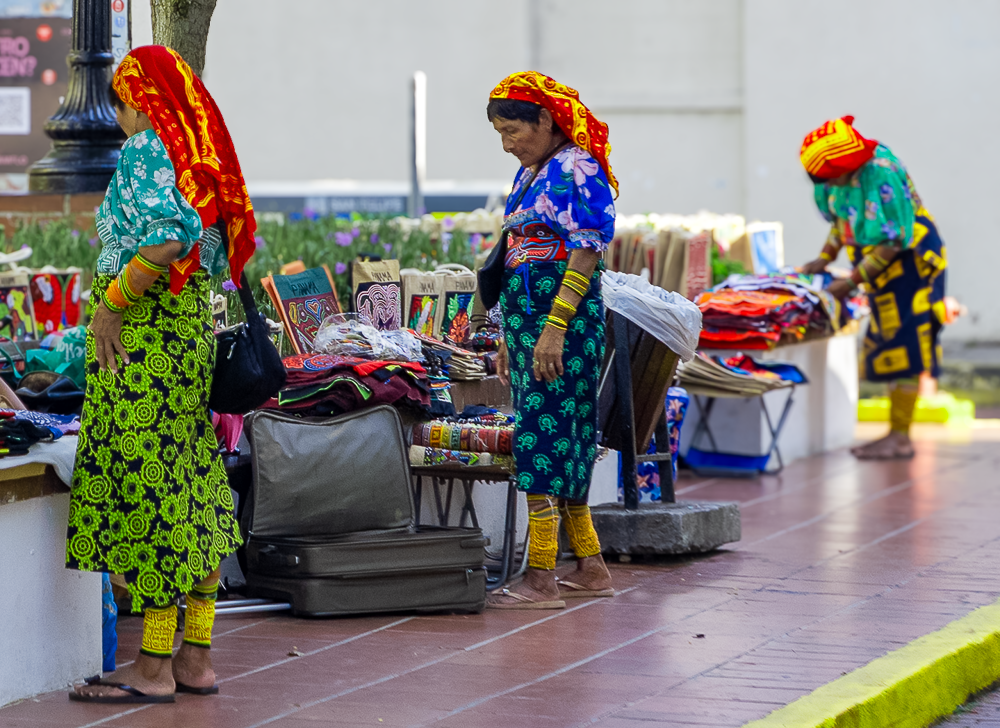 Colorful Guna mola textile