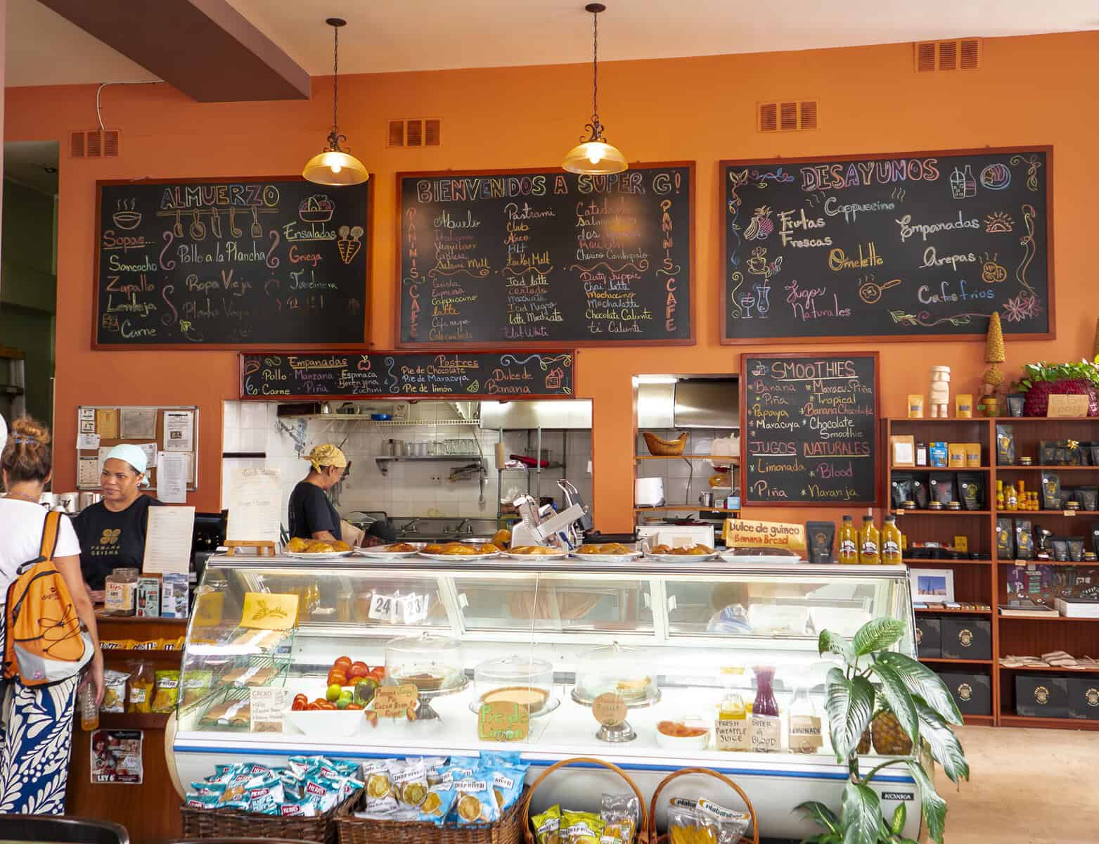 Inside Super Gourmet Casco Viejo, a deli and café popular with both locals and tourists in Panama City