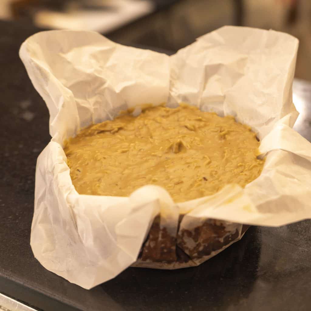 Lotus Basque cheesecake from La Vasquita in Casco Viejo, Panama