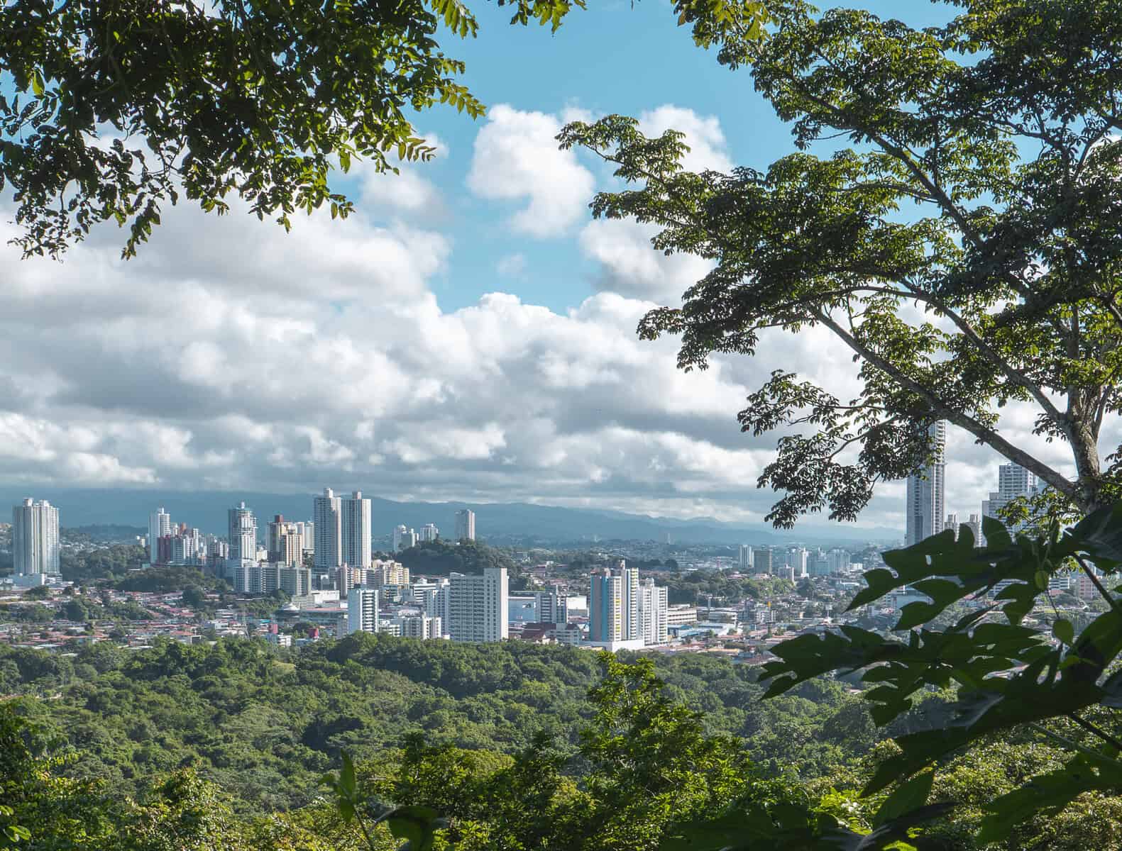 Panama City skyline view from Metropolitan Natural Park lookout
