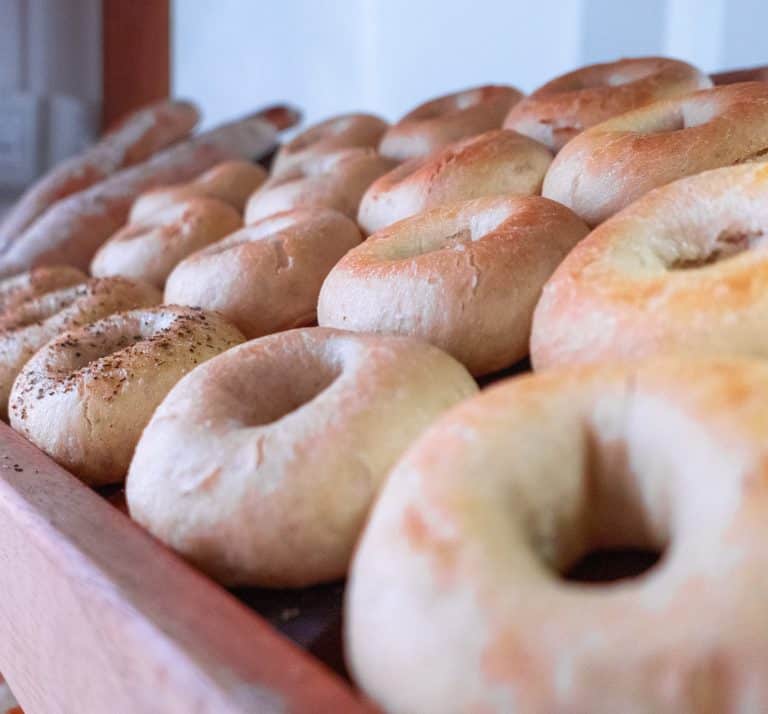Fresh handmade sourdough bagels from The Casco Sourdough Club in Casco Viejo, available by pre-order.