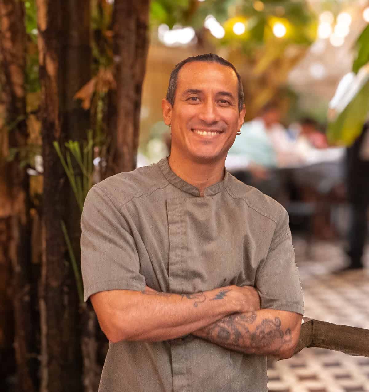 Carlos Lucas López y López Martínez, corporate chef for the Mahalo Group, photographed outdoors in Casco Viejo