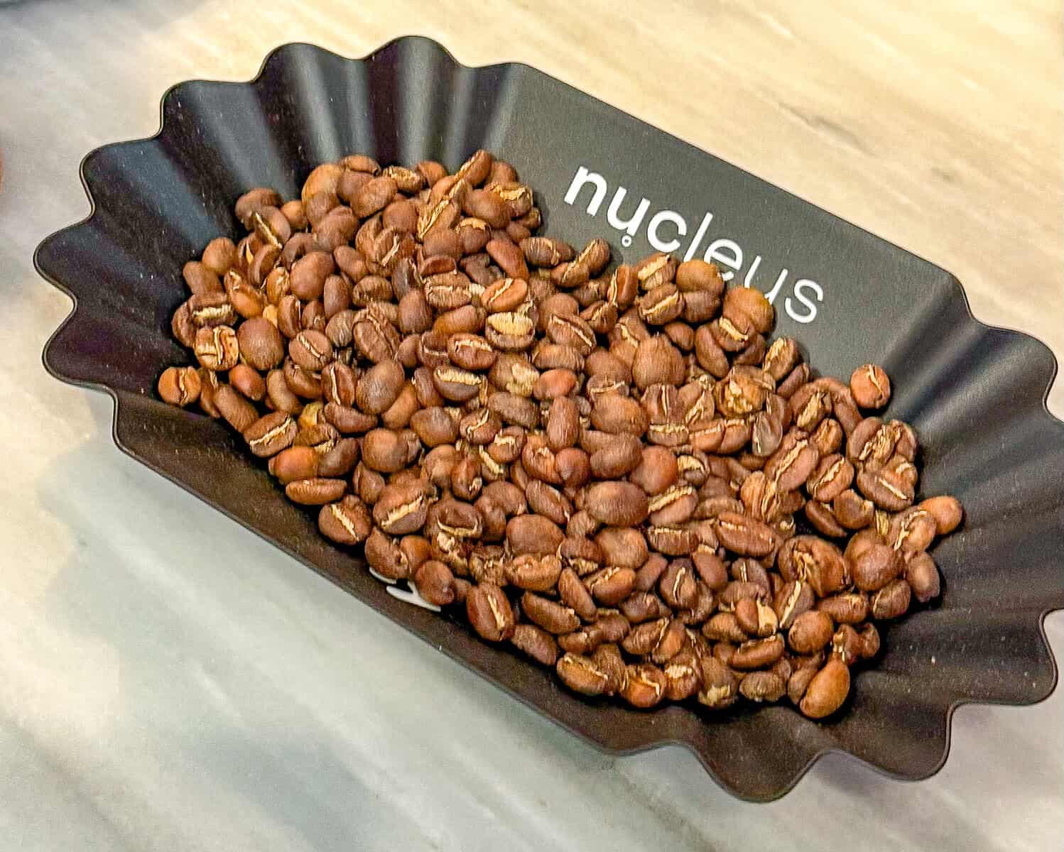 Coffees of Panama freshly roasted coffee beans ready to grind after roasting process