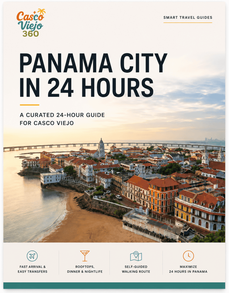 Panama City in 24 Hours digital travel guide for Casco Viejo Panama with curated local itinerary and instant download access