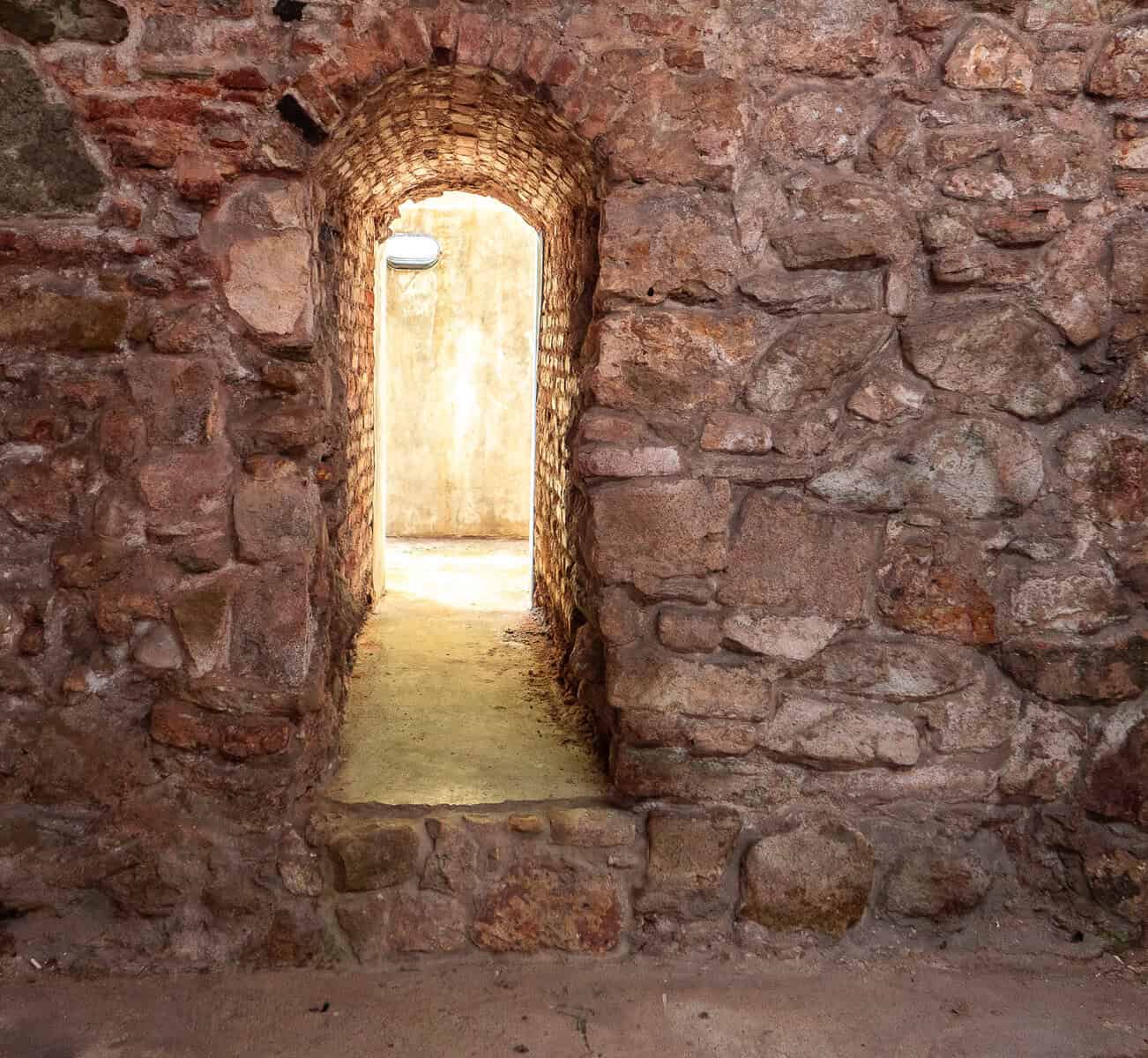 Historic stone tunnel within Casa Garay in Casco Viejo, believed to have connected the former Mercedarian complex with La Merced Church.