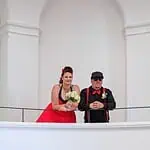 Hochzeit in einer Galerie