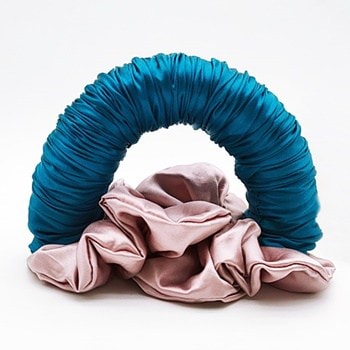 Silk Bow Granatowy do Włosów + 2 Gumki GRATIS