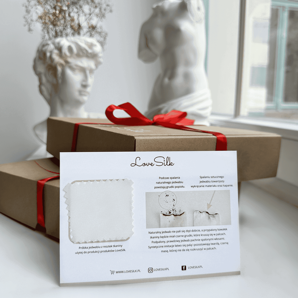 Jedwabna Poszewka Ecru 50x60 + 2 Gumki GRATIS - obrazek 11