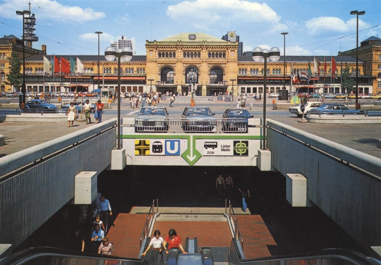 U-Bahn-Bau in der Innenstadt Hannovers in den 1970er Jahren