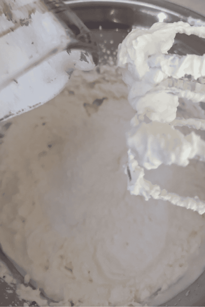 adding icing sugar