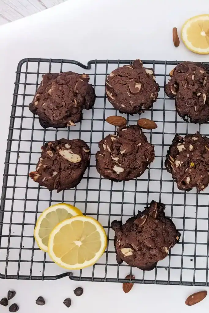 baked cookies cooling on rack