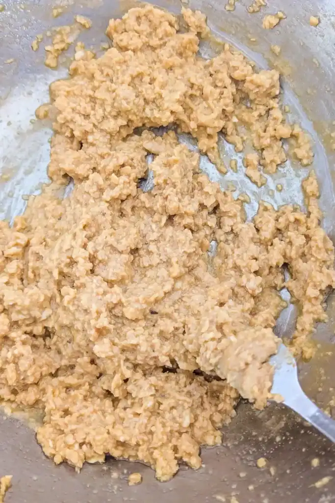 mixture looks like this without electric beater