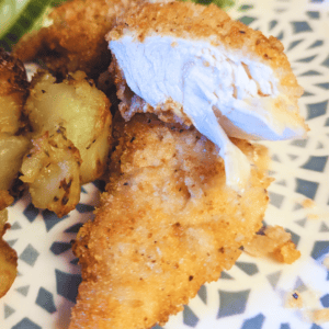 crispy breaded chicken tender