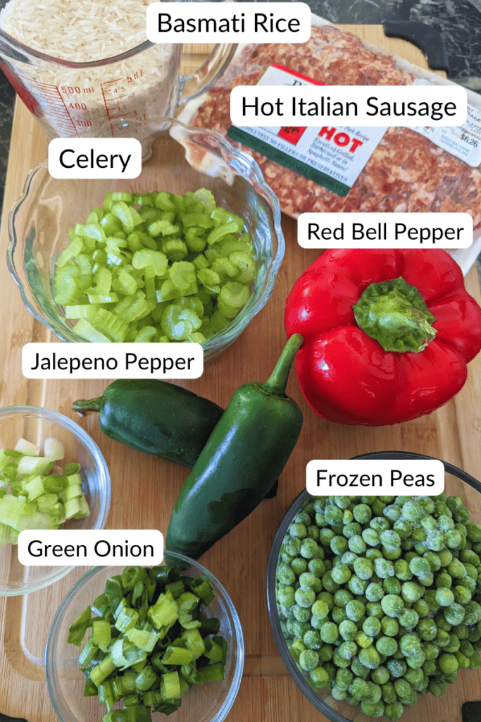 spicy sausage rice ingredients