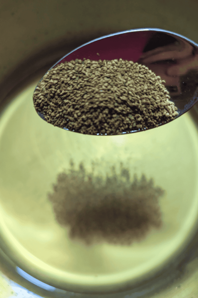 adding celery seed boiled dressing