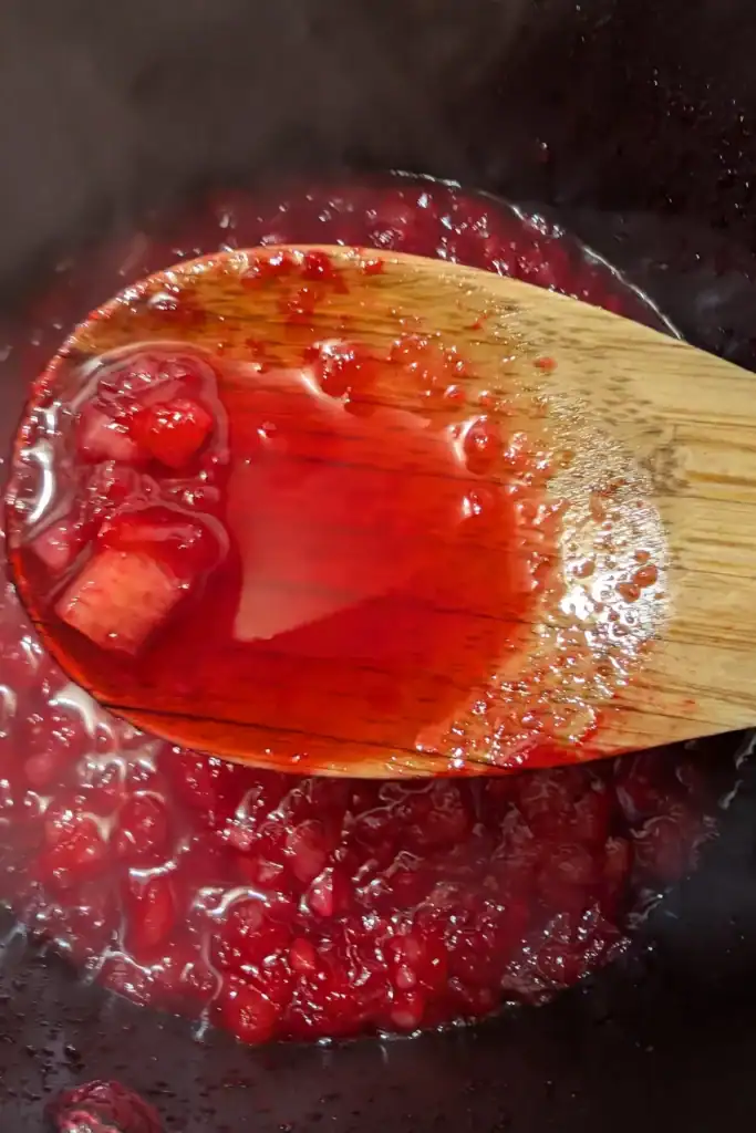 mixing in jello until dissolved