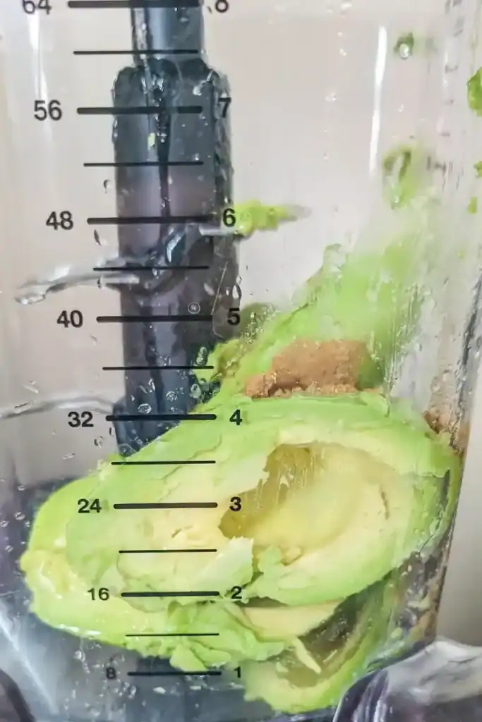 two avocados in Ninja blender