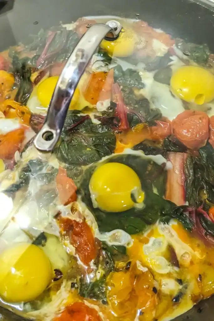 covering eggs in purgatory to cook
