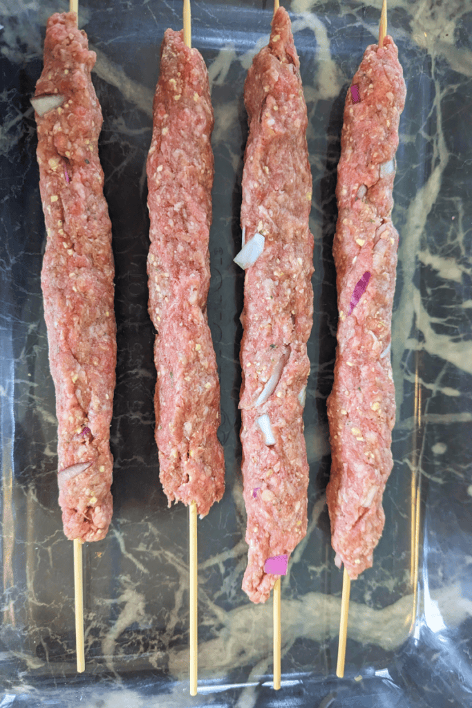 shaped bbq hamburg skewer