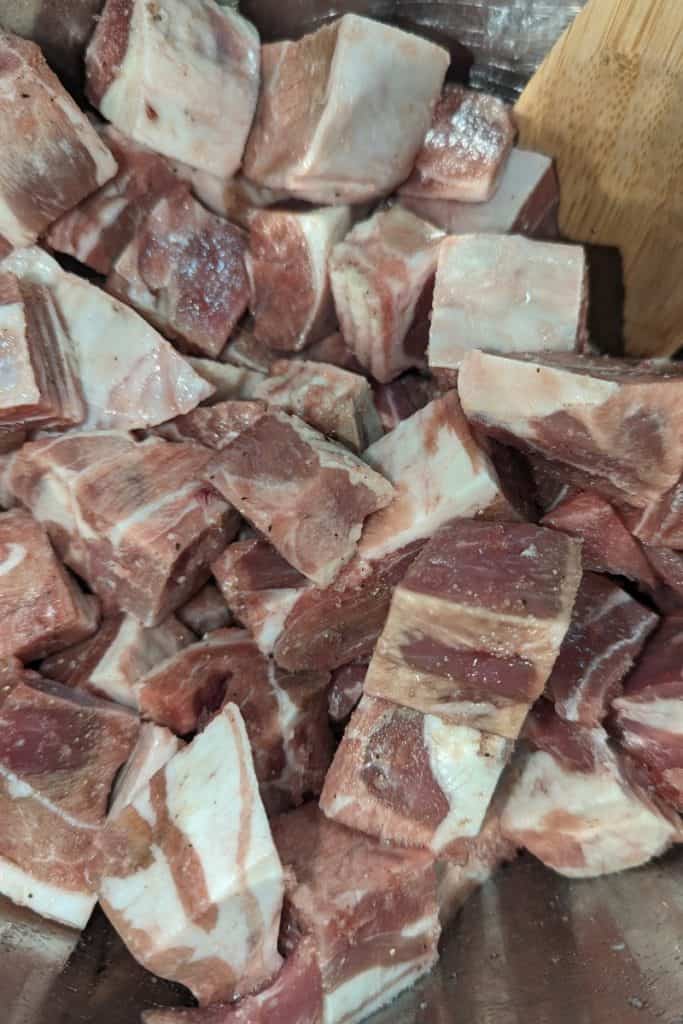 chunks of lamb stew meat