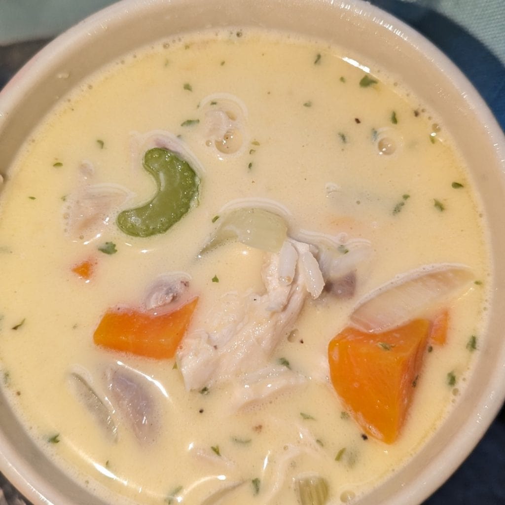 creamy turkey and rice soup (1)
