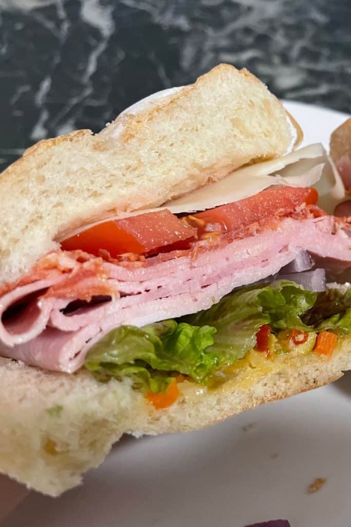A look inside the Italian sandwich
