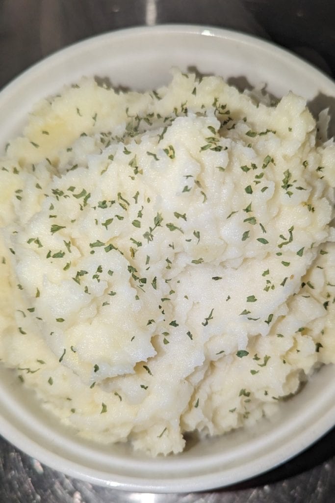 sprinkle with dried parsley or chives