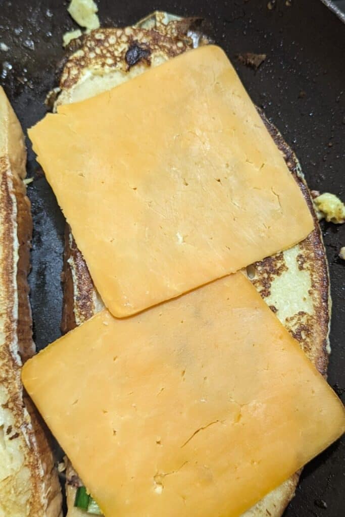 add cheddar cheese slices
