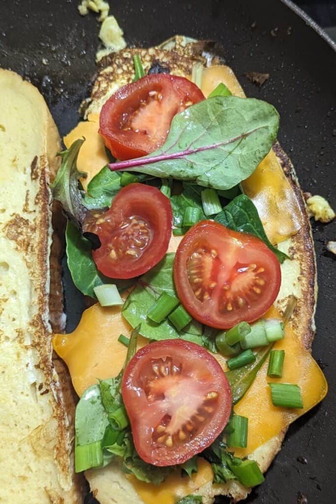 add sliced tomatoes