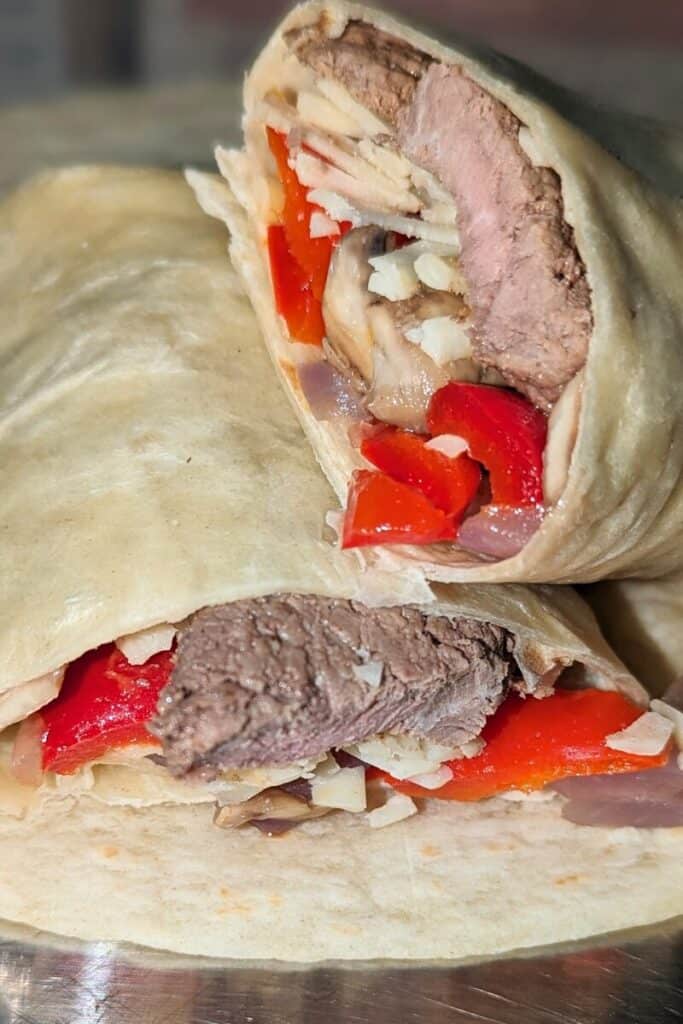 fill rolled wrap and eat (3)