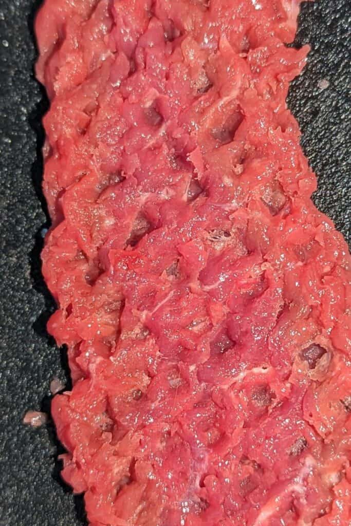 pound sirloin steak strips with meat Mallette