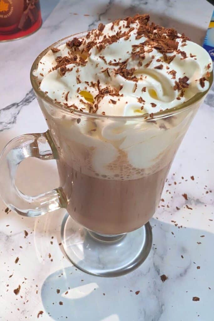 orange spiced hot chocolate