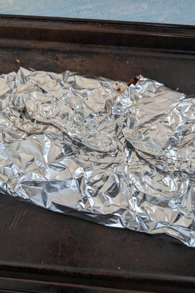 wrap foil tightly