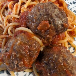 the best baked garlic parm meatball (1