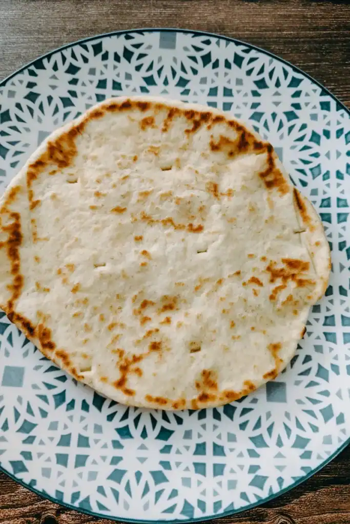 naan bread on plate