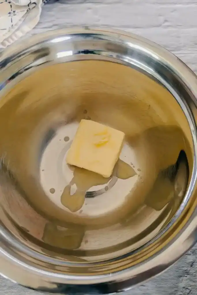 butter in mixing bowl