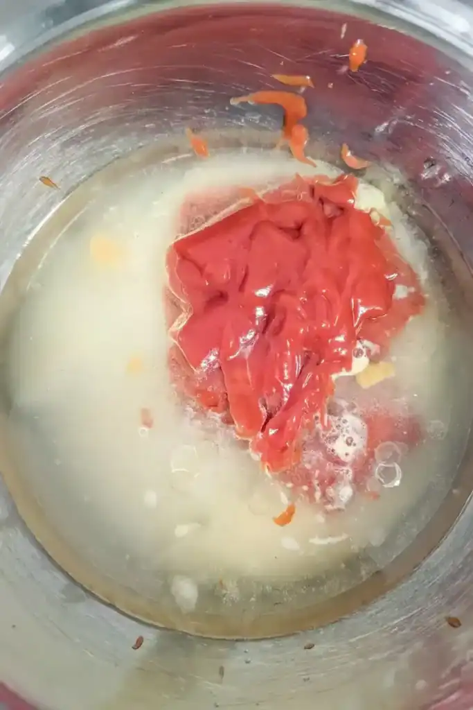 add the Campbells tomato soup to the salad marinade