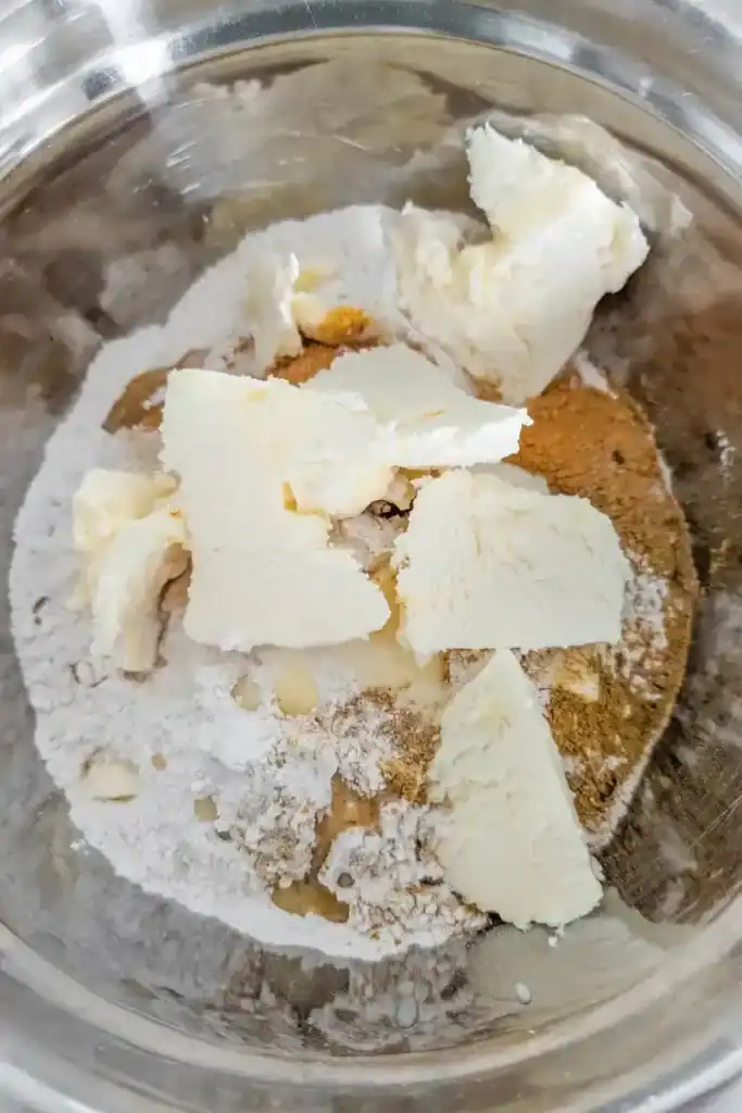 adding cold butter to patty dough