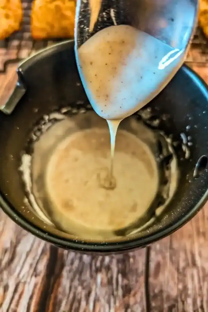making the spiced pumpkin icing