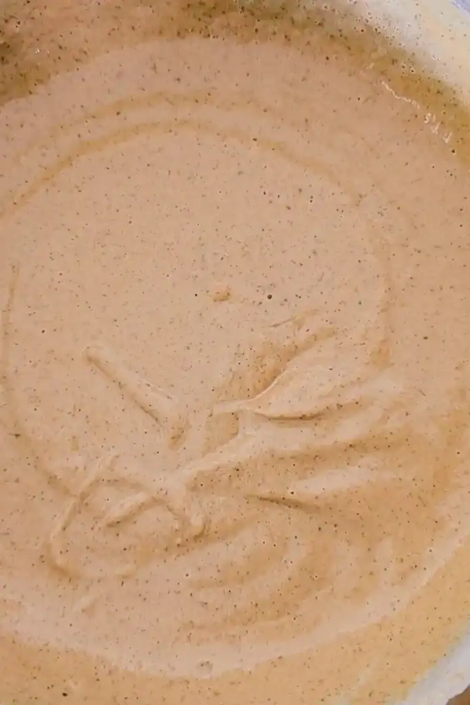 the pie filling mixed